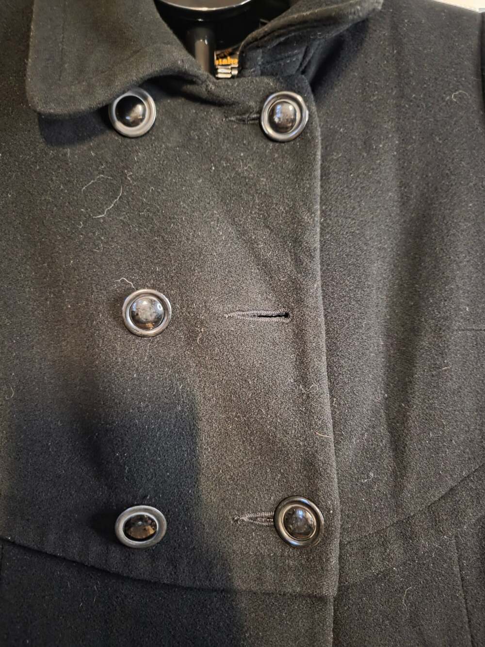 Women's KRISTEN BLAKE  Wool Cashmere Blend Pea Coat Jacket Sz s